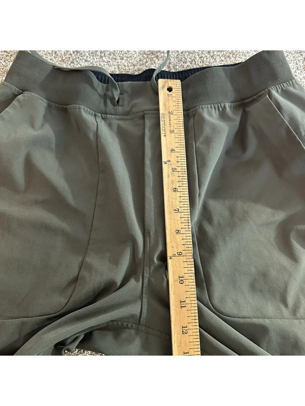 Lululemon ABC Warpstreme Joggers Men’s Large Green 30” Performance Athleisure